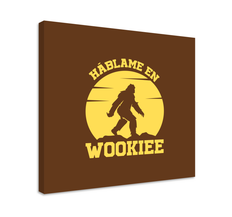 Cuadro personajes háblame wookie - TenVinilo