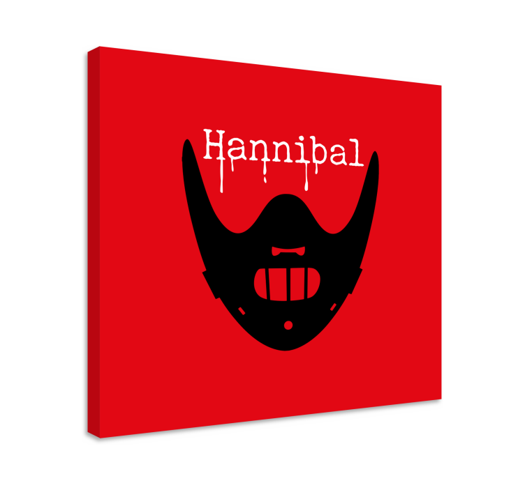 Cuadro personajes máscara Hannibal - TenVinilo