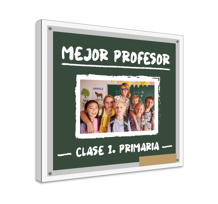 Cuadro personalizable Mejor Profesor - TenVinilo