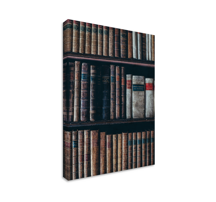 Cuadro retro vintage libros antiguos - TenVinilo