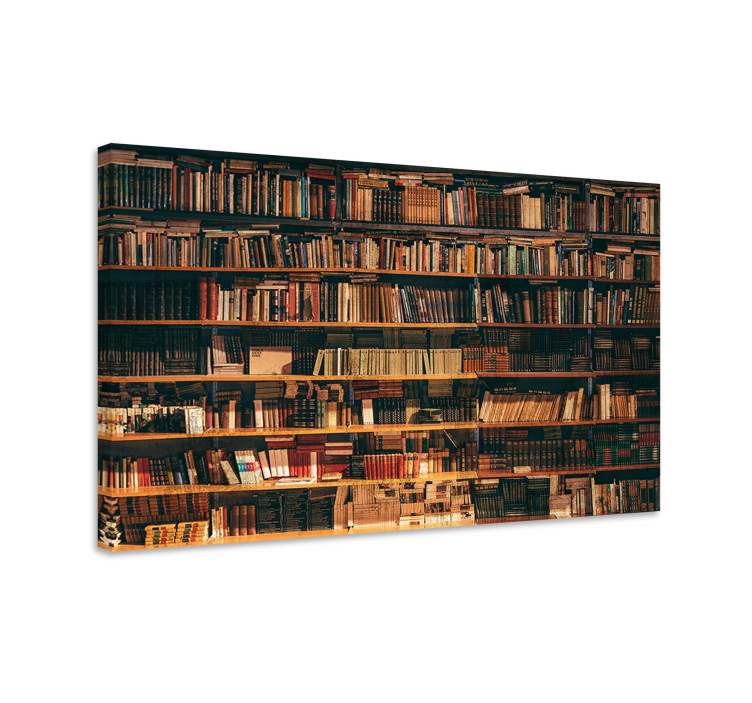 Cuadro retro vintage librería - TenVinilo