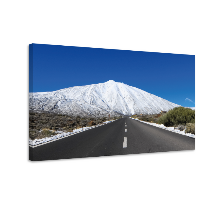 Cuadro de paisaje carretera hacia el Teide - TenVinilo