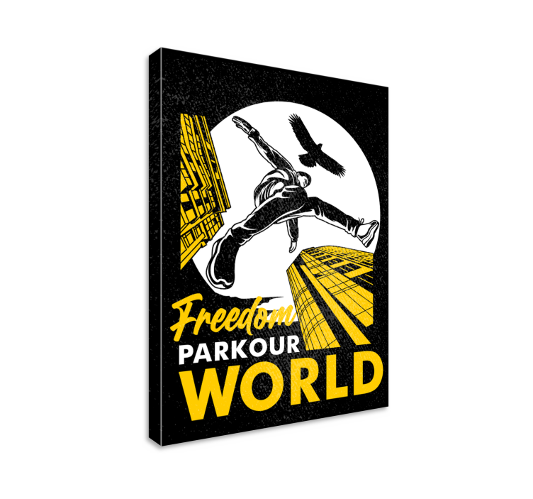 Cuadro Freedom parkour world - TenVinilo