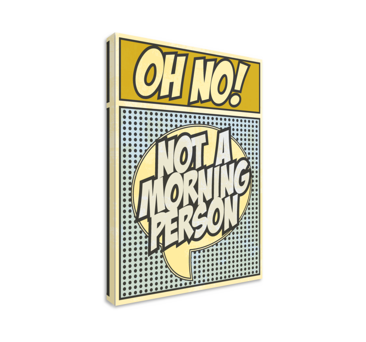 Cuadro para salon not a morning person - TenVinilo