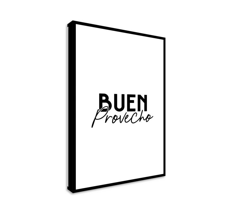 Cuadro para cocina Buen Provecho - TenVinilo