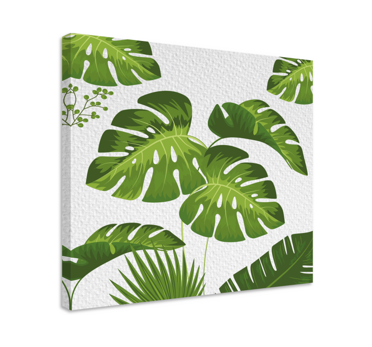 Cuadro plantas hoja de Monstera - TenVinilo