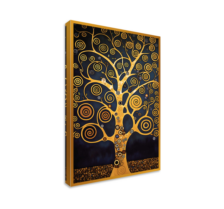 Cuadro moderno arte abstracto de árbol - TenVinilo