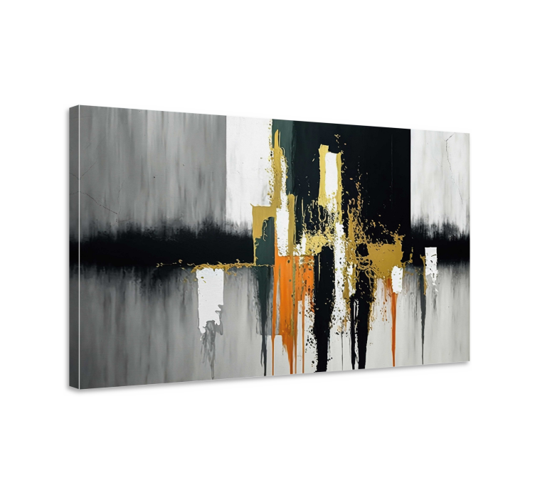 Cuadro moderno pintura abstracta - TenVinilo