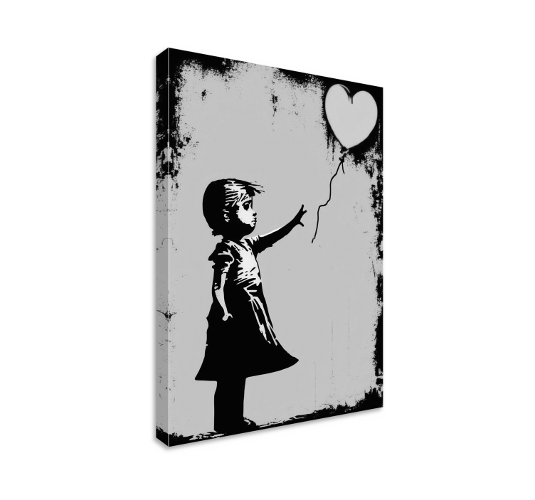 Cuadro moderno arte de la calle niña - TenVinilo