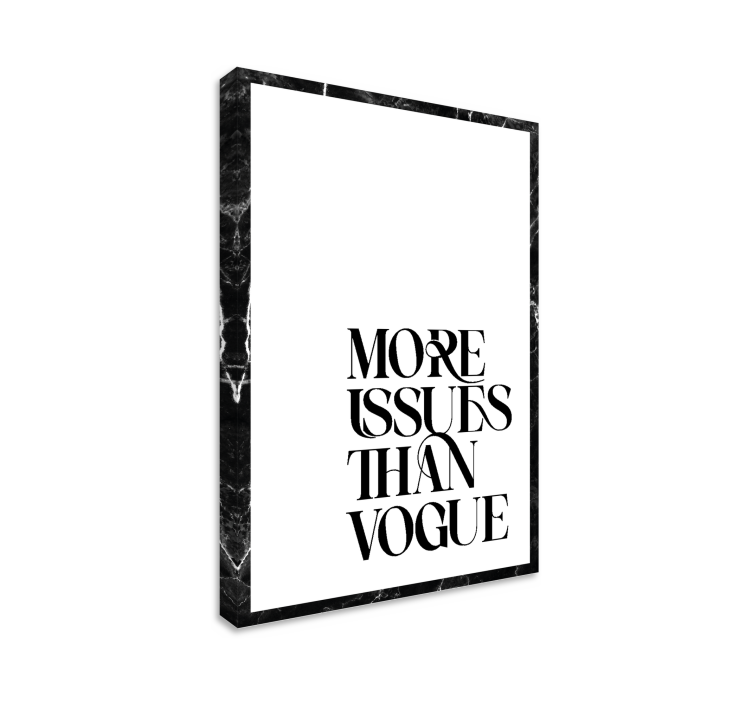 Cuadro comedor más problemas que la moda - TenVinilo