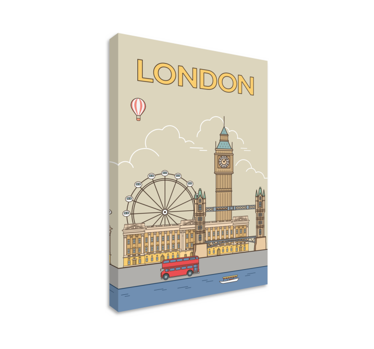 Cuadro ciudad londres monumentos históricos - TenVinilo