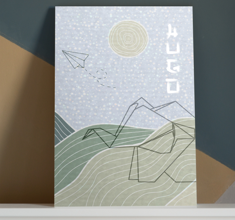 Cuadro elefante Elefante Japandi - TenVinilo