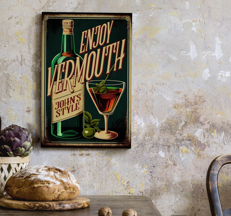 Cuadro de cocina Disfruta vermouth - TenVinilo