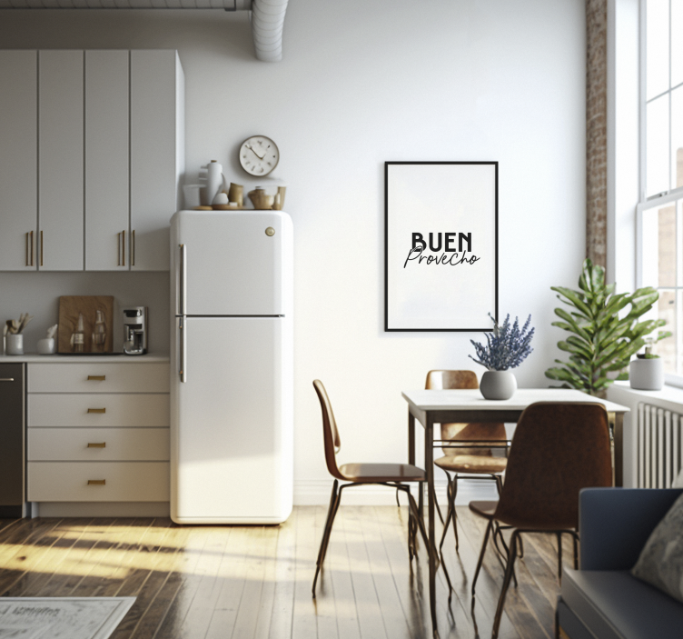 Cuadro para cocina Buen Provecho - TenVinilo