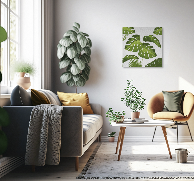 Cuadro plantas hoja de Monstera - TenVinilo