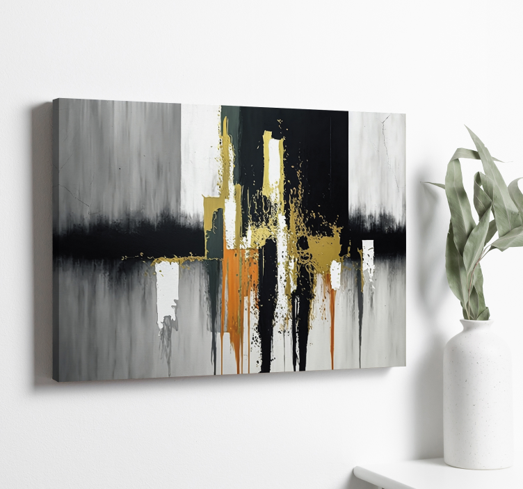 Cuadro moderno pintura abstracta - TenVinilo