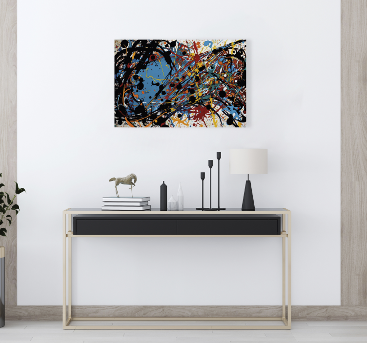 Cuadro moderno pintura abstracta - TenVinilo