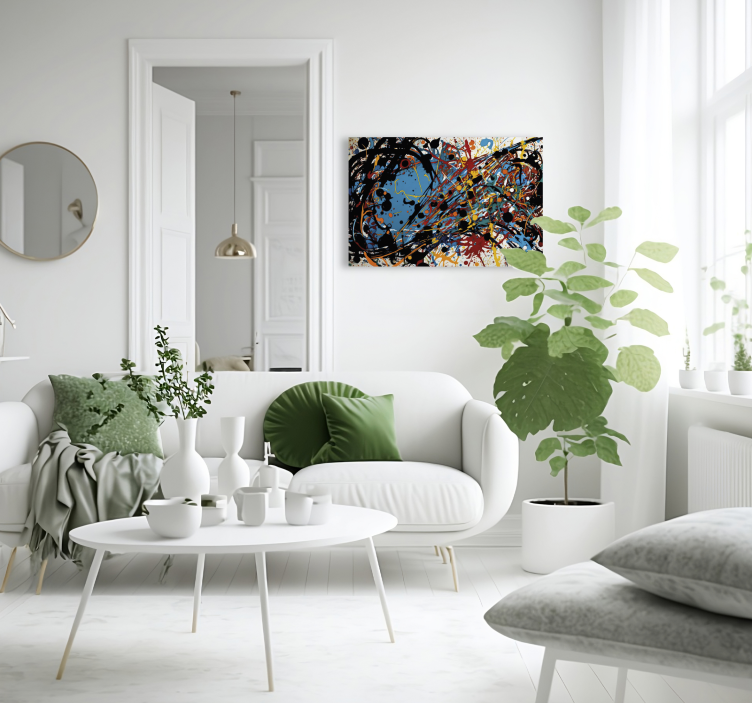 Cuadro moderno pintura abstracta - TenVinilo