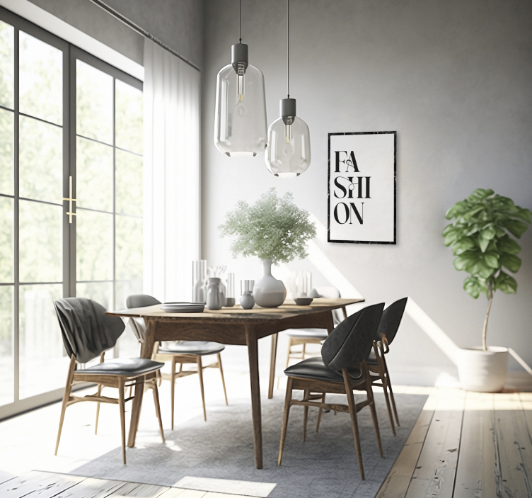 Cuadro comedor moda Estilo - TenVinilo