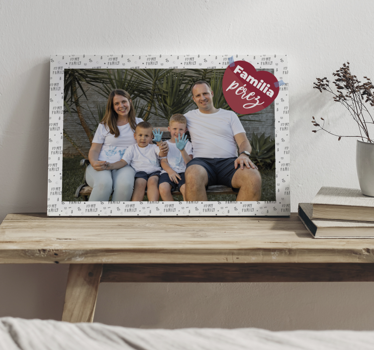 Cuadro personalizable familiar - TenVinilo