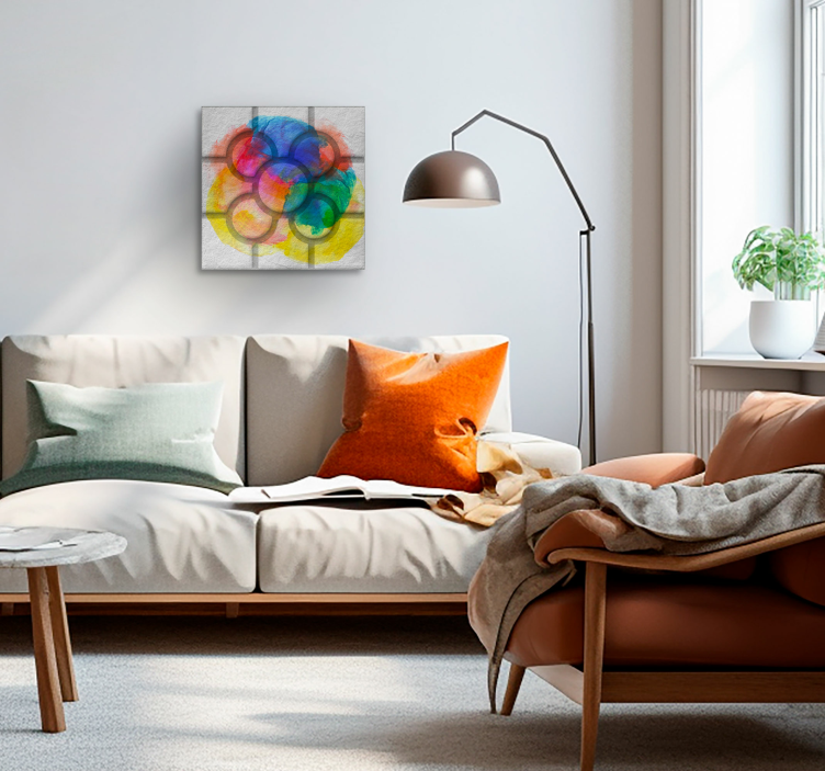 Cuadro vintage azulejo calle coloridos Bilbao - TenVinilo