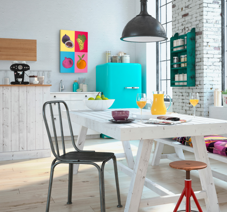 Cuadro pop art frutas mediterráneas - TenVinilo