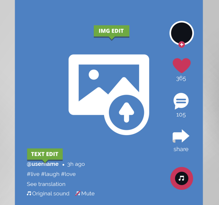 Cuadro personalizable TikTok - TenVinilo