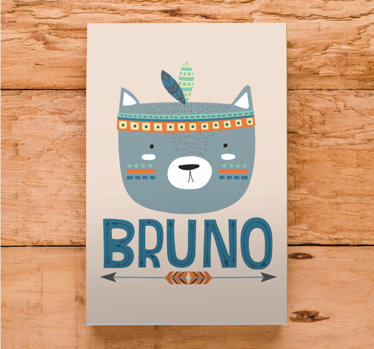 Cuadro 3d cara de animal bonito - TenVinilo