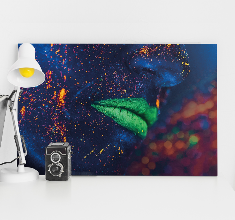 Cuadro arte rostro brillante - TenVinilo