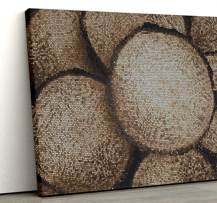 Cuadro buda perfil mosaico - TenVinilo