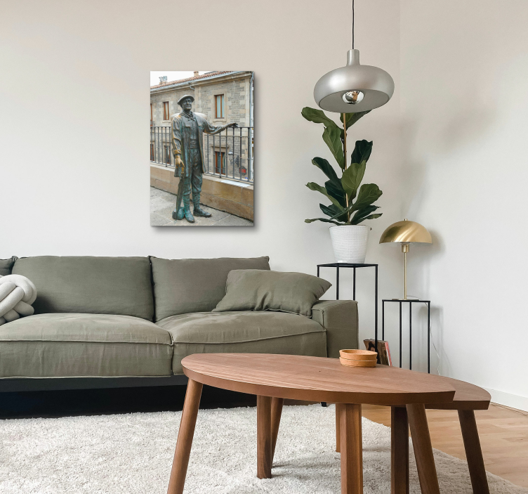 Cuadro de ciudades estatua Celedón Vitoria - TenVinilo