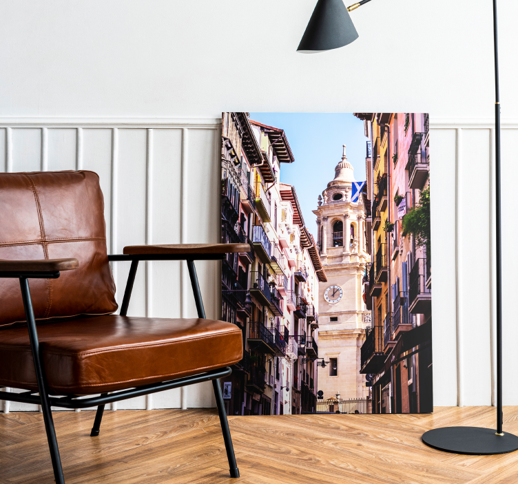 Cuadro para salón Pamplona Ciudad - TenVinilo