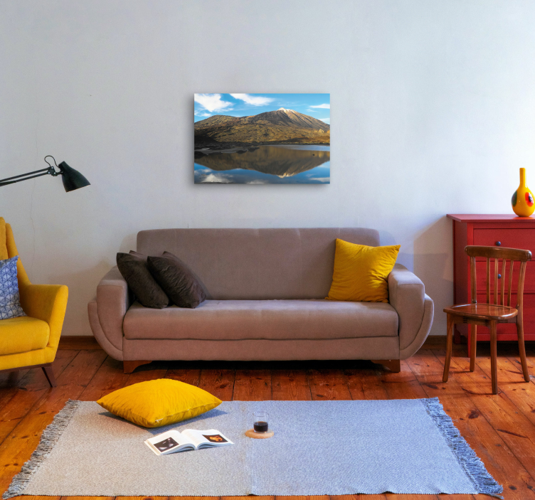 Cuadro de paisaje Teide reflejado en agua - TenVinilo