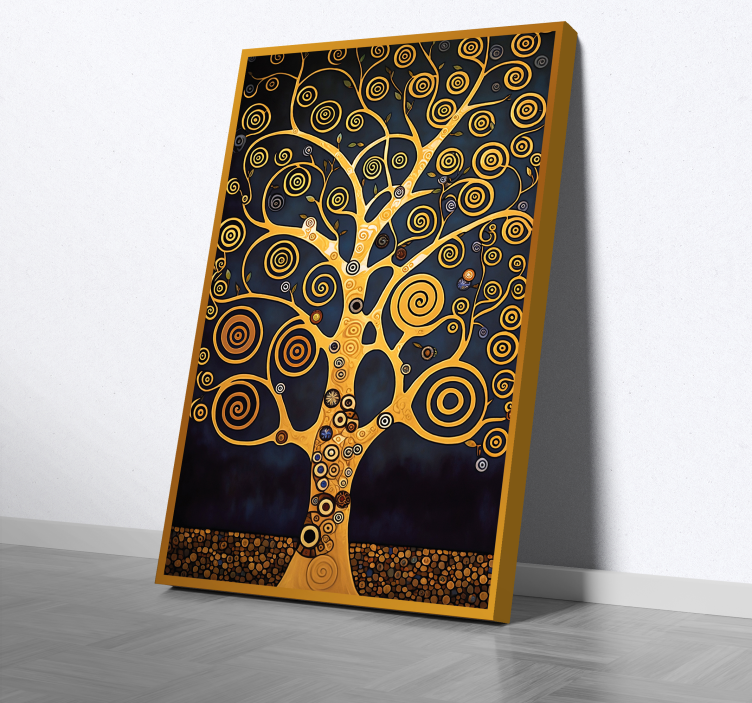 Cuadro moderno arte abstracto de árbol - TenVinilo