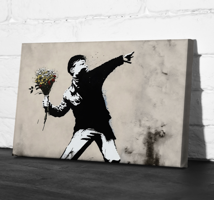 Cuadro moderno niño arte callejero - TenVinilo