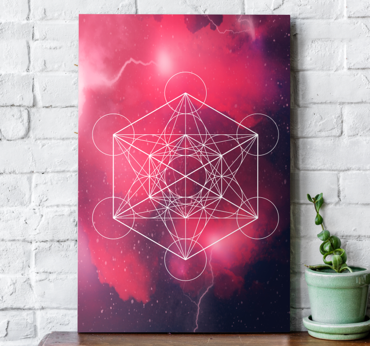 Cuadro mandala Símbolo Metatrón - TenVinilo