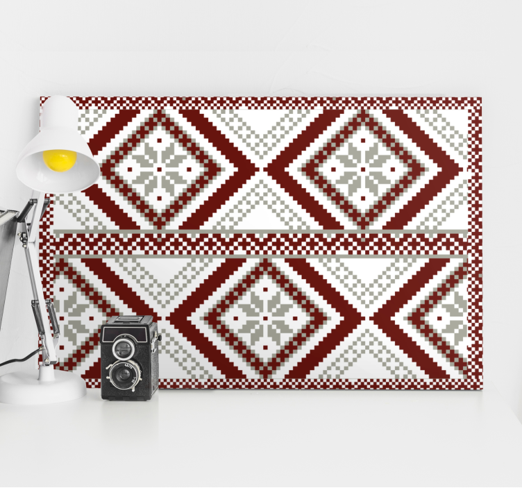 Cuadro moderno concepto diamante geométrico - TenVinilo