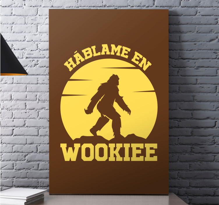 Cuadro personajes háblame wookie - TenVinilo