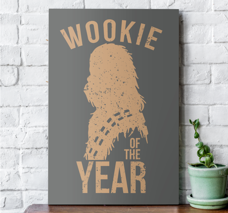 Cuadro personajes wookie of the year - TenVinilo