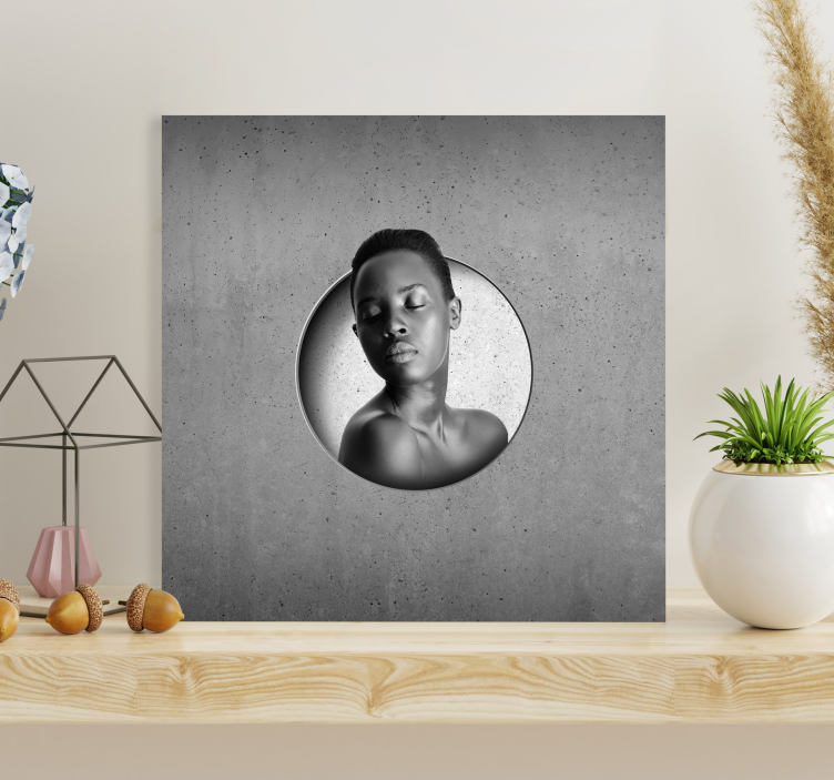 Cuadro de concreto crudo personalizable - TenVinilo