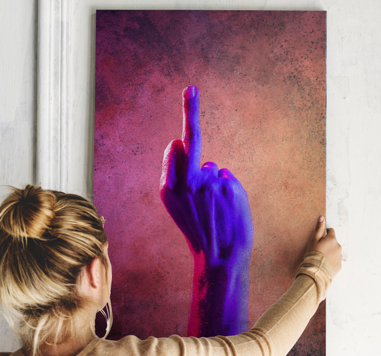 Cuadro rústico gesto vívido - TenVinilo