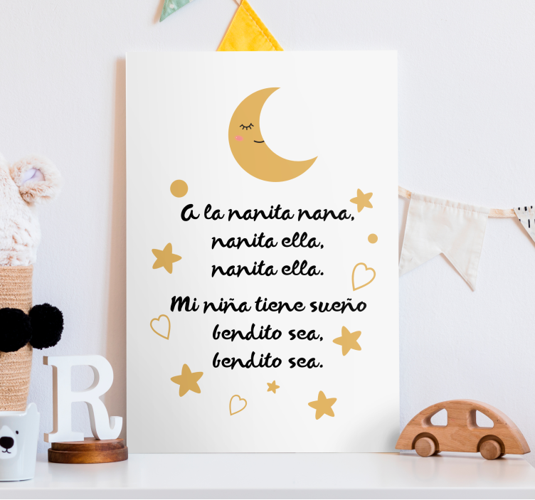 Pintura habitación bebé A la nanita, nana - TenVinilo