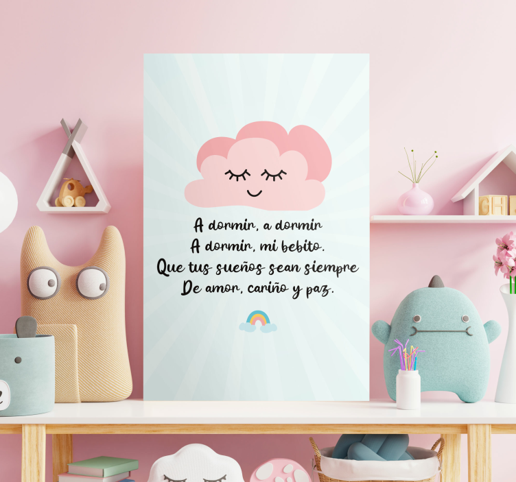 Pintura habitación bebé Nana A dormir - TenVinilo