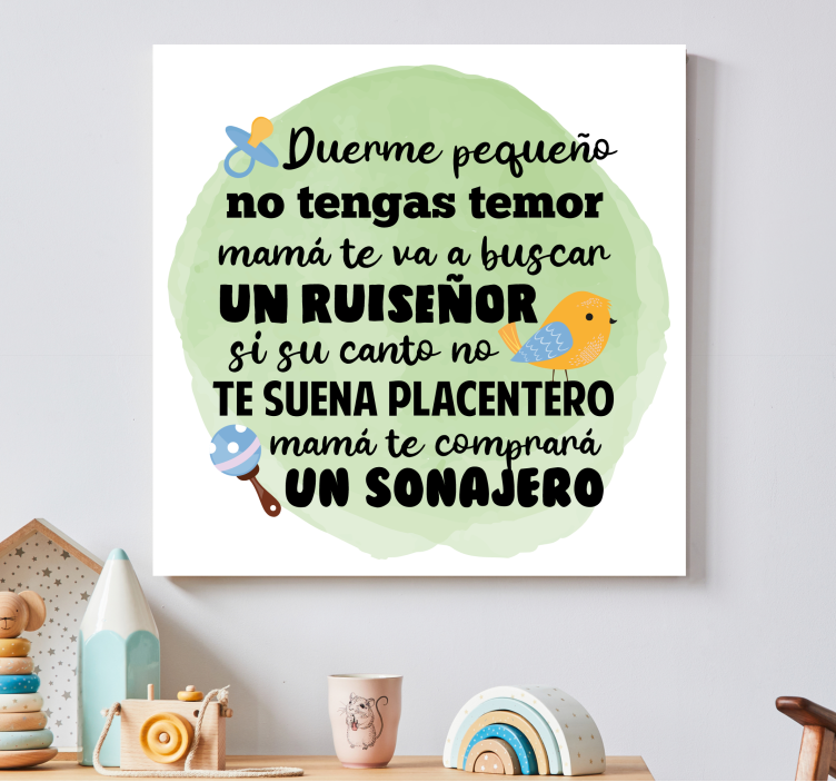 Pintura habitación bebé Nana Calla pequeño - TenVinilo