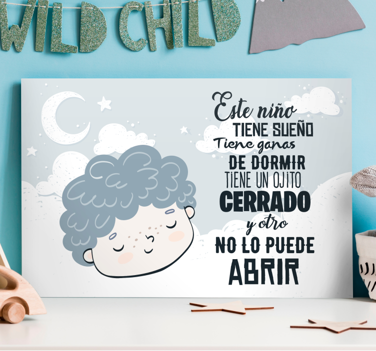 Pintura habitación Nana Este niño tiene sueño - TenVinilo
