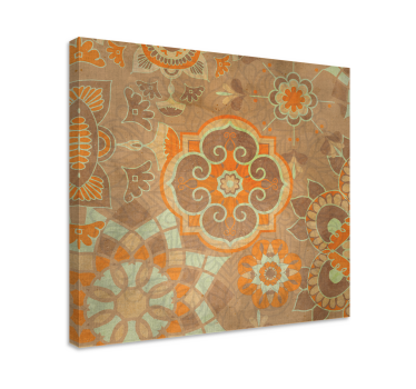 Cuadro oriental motivos botánicos elaborados - TenVinilo