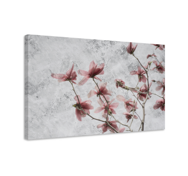 Cuadro flores Elegante diseño de magnolia estilo glamour - TenVinilo