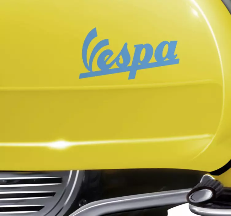 Pegatina moto casco logotipo Vespa - TenVinilo