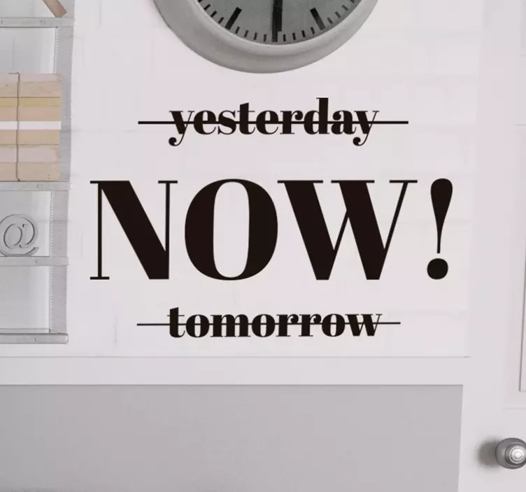 Vinilo frase estilo minimalista - TenVinilo