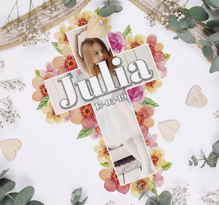 Vinilo casa mi primera comunión personalizable - TenVinilo